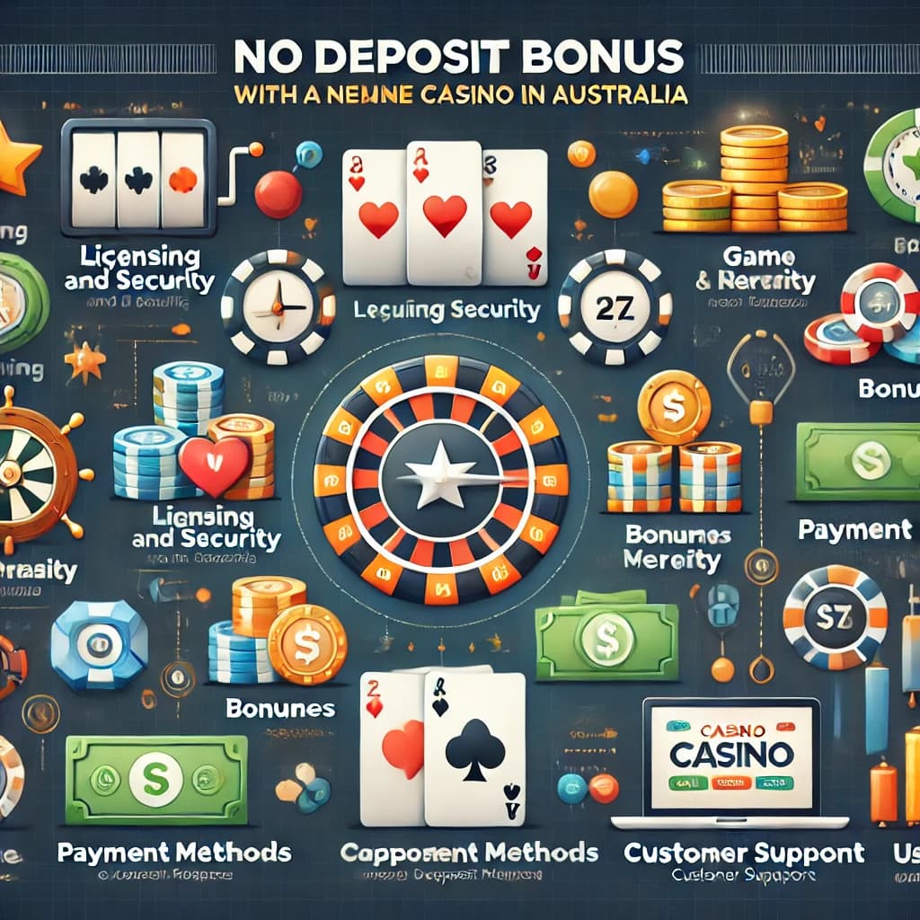 Criteria to Consider When Choosing a New Online Casino No Deposit Bonus Australia