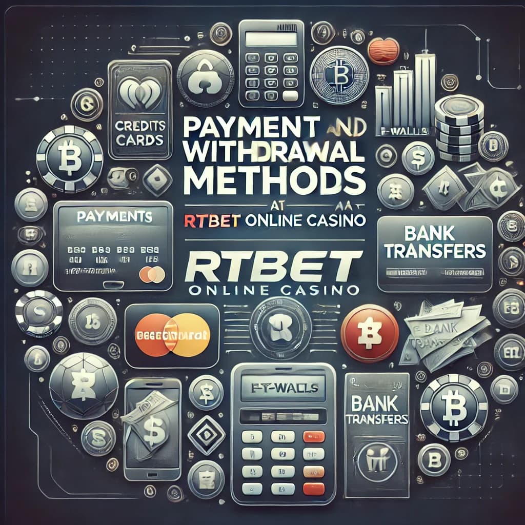 Payment and Withdrawal Methods at RTbet Online Casino